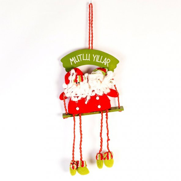 YILBAŞI KAPI SÜS MUTLU YILLAR 2Lİ NOEL BABA