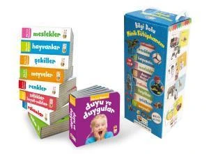 İngilizce Destekli Bilgi Dolu Minik Kütüphanem 9 Kitap Mavi Kutu KOLEKTİF