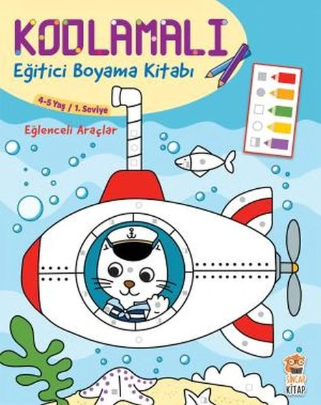 Kodlamalı Eğitici Boyama Kitabı Eğlenceli Araçlar KOLEKTİF - 2