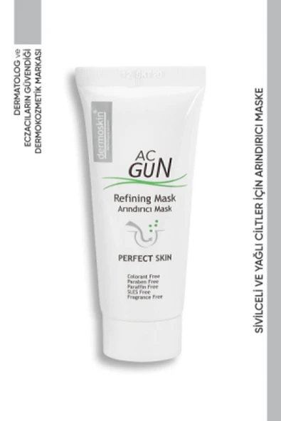 DERMOSKIN Acnegun Arındırıcı Scrub Maske 30 ml 8697796000059 - 2