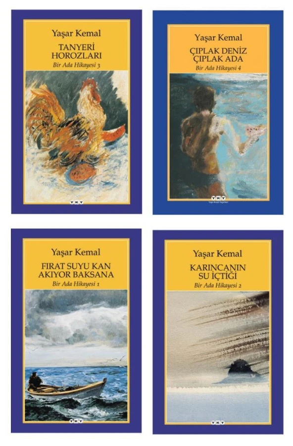 Yaşar Kemal Bir Ada Hikayesi 4 Kitap Set