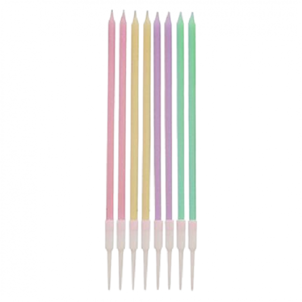 PASTA MUMU İNCE UZUN MAKARON RENKLER 19CM 8Lİ - 2