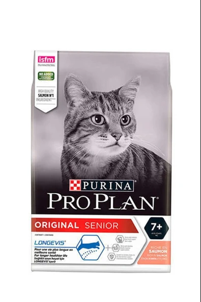 Original Senior +7 Somonlu Yaşlı Kedi Maması 3 Kg