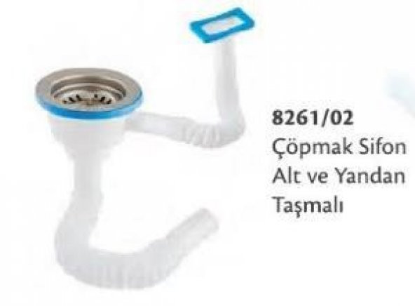 Çöpmak Sifon Alt Ve Yandan Taşmalı
