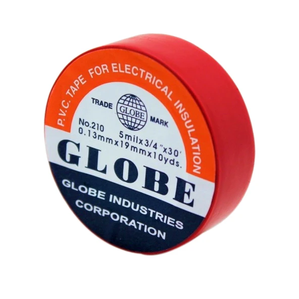 Globe Elektrikçi Bandı İzole Bant Kırmızı ürün görseli 1