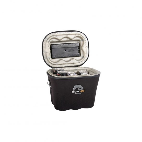THERMOBAG BUZLUKLU 6LI İÇECEK ÇANTASI - SİYAH - 1