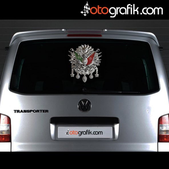 OTOGRAFİK - OSMANLI TUĞRA ARMA OTO STICKER - 2