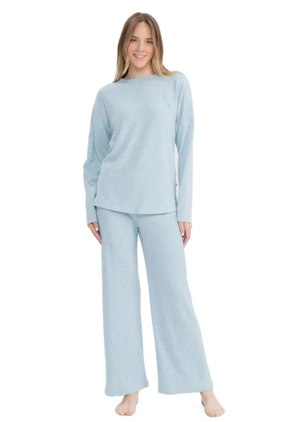 U.S. Polo Assn. Kadın Yumoş Kumaş Yuvarlak Yaka Pijama Takımı - 5