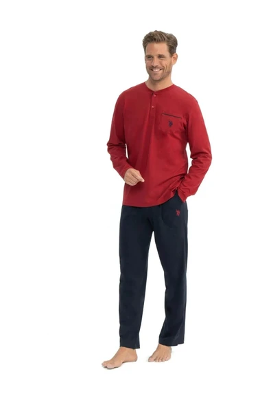 U.S. Polo Assn. Erkek Çeyizlik 5'li Pijama Takım - 4