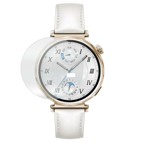 Huawei Watch GT 5 41MM Uyumlu 3 Adet Şeffaf Ultra koruyucu Nano Jelatin - 3