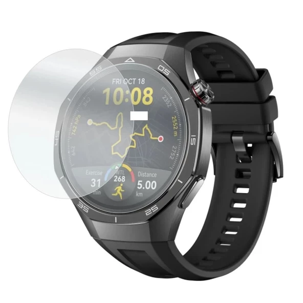 Huawei Watch GT 5 Pro 42MM Uyumlu 3 Adet Şeffaf Ultra koruyucu Nano Jelatin - Resim 3