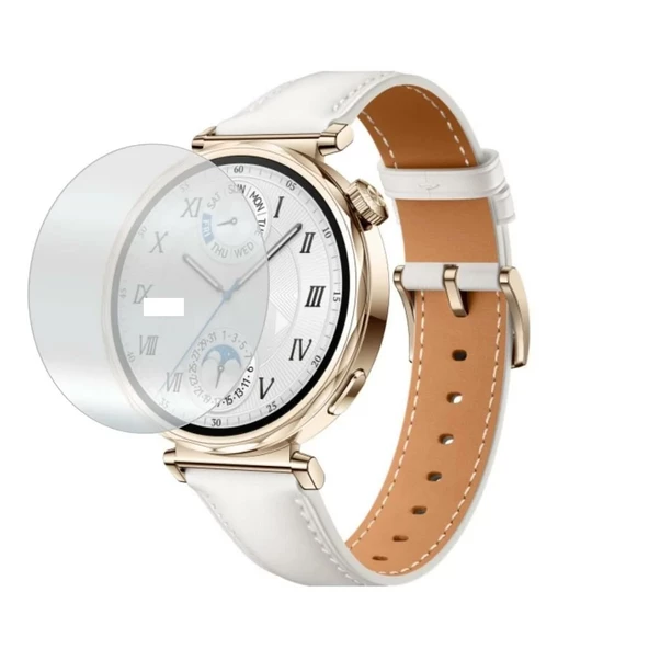 Huawei Watch GT 5 41MM Uyumlu 3 Adet Şeffaf Ultra koruyucu Nano Jelatin - 5