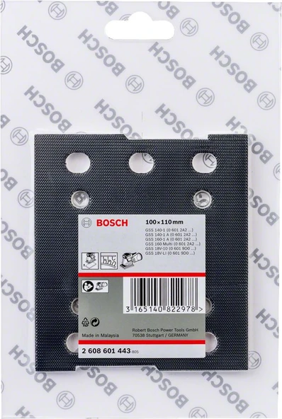 Bosch - Pıtrak Tutturmalı Zımpara Tabanı (110x100 mm) - 2