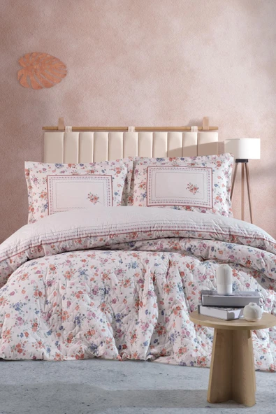 Clasy Ranforce Dört Mevsim Çift Kişilik Set Visam V1 Kiremit ürün görseli