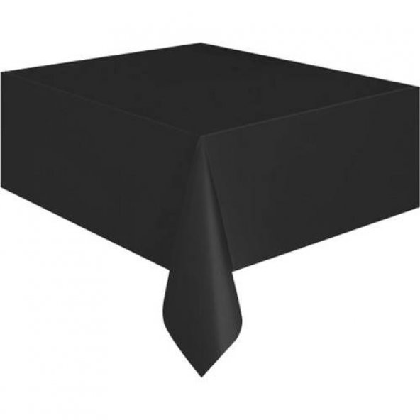 Siyah Masa Örtüsü Plastik Lüks 120*180 cm