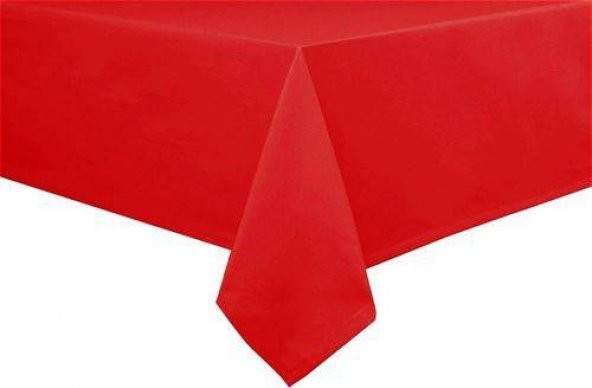 Kırmızı Masa Örtüsü Plastik Lüks 120*180 cm