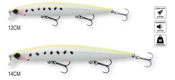 Savage Gear Sea Bass Minnow 14CM 21.7GR S  Nero Holo - 3