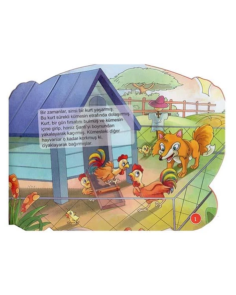 Şekilli Hayvanlar Serisi - Horoz  Parıltı Yayınları - Resim 2
