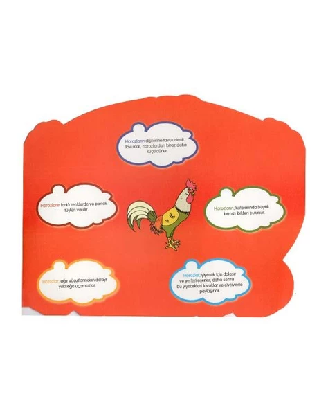 Şekilli Hayvanlar Serisi - Horoz  Parıltı Yayınları - Resim 3