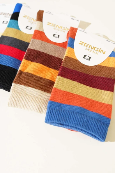 Bayan 12li Penye Soket Çorap Asorti 3 - Resim 2