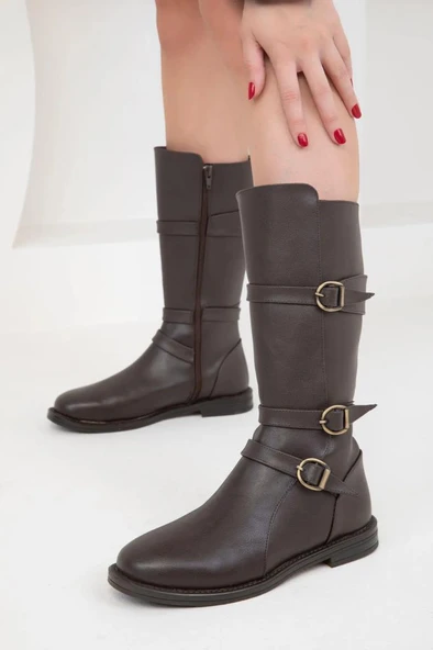 Papuçcity Mnrs 1565 Kadın Günlük Çizme Bot - Resim 8