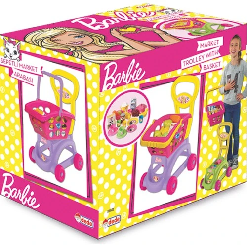 Barbie Sepetli Market Arabası 01972 - Resim 2
