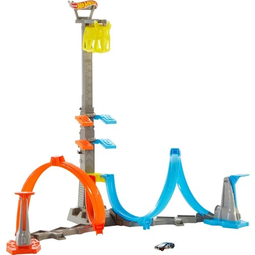 Hot Wheels Loop Launcher Dikey Uçuş Heyecanı Pist Seti GRW39 - Resim 7
