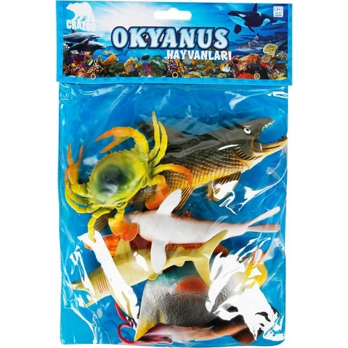 Okyanus Hayvanları Poşetli 7'li Hayvan Oyun Seti - Resim 2