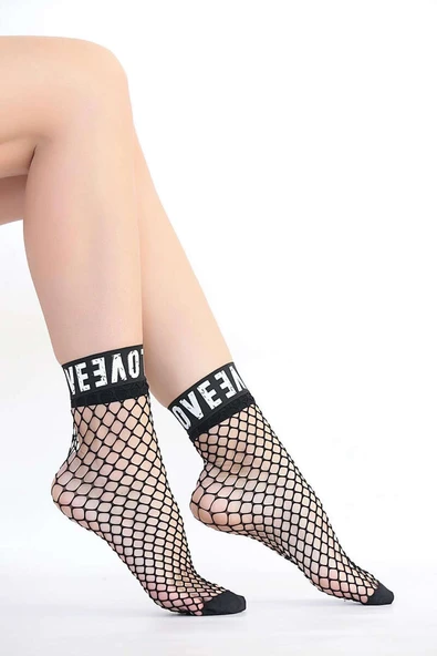 Daymod Love File Soket Çorap 500 Siyah - 2
