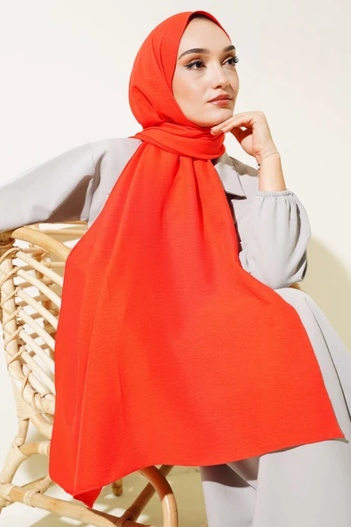 Pamuk Cazz Şal İpek Serisi Nar Çiçeği ürün görseli 1