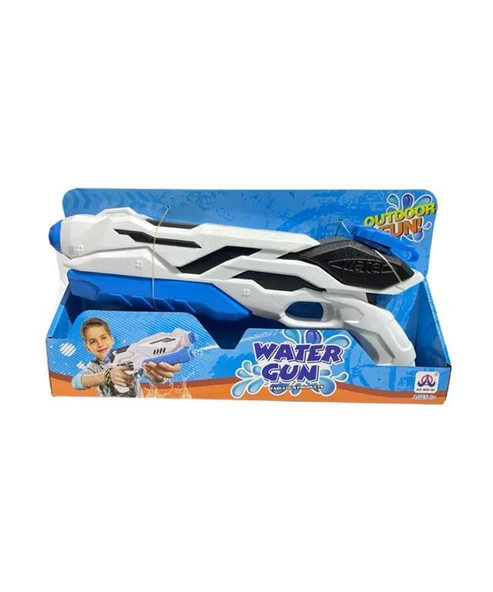 KZL Su Tabancası Pompalı Büyük 87888 Beyaz Siyah Mavi ürün görseli 1