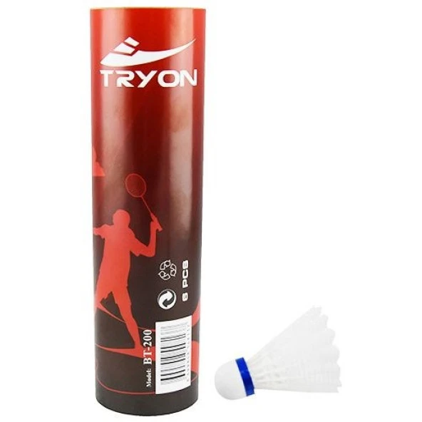 Tryon BT-200 6lı Badmınton Top Mantar Naylon