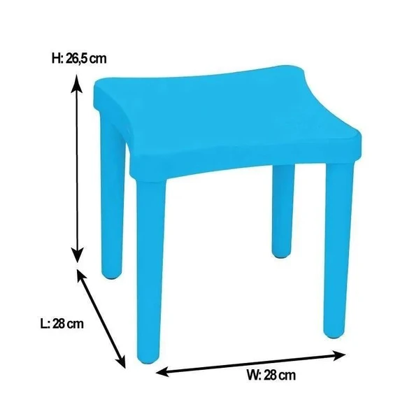 Pilsan Story İki Tabureli Masa Mavi - Resim 2