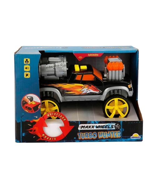 Maxx Wheels Sesli ve Işıklı Motorize Kamyonet 29503 Siyah ürün görseli 1