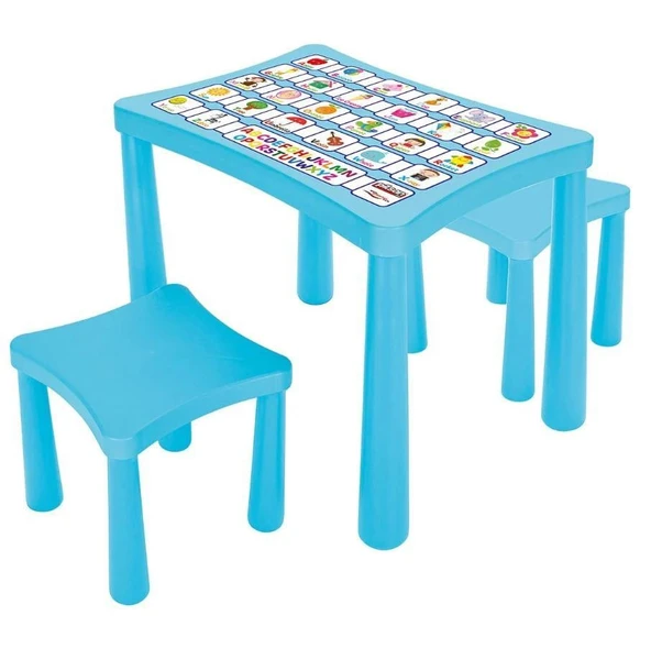 Pilsan Story İki Tabureli Masa Mavi ürün görseli 1