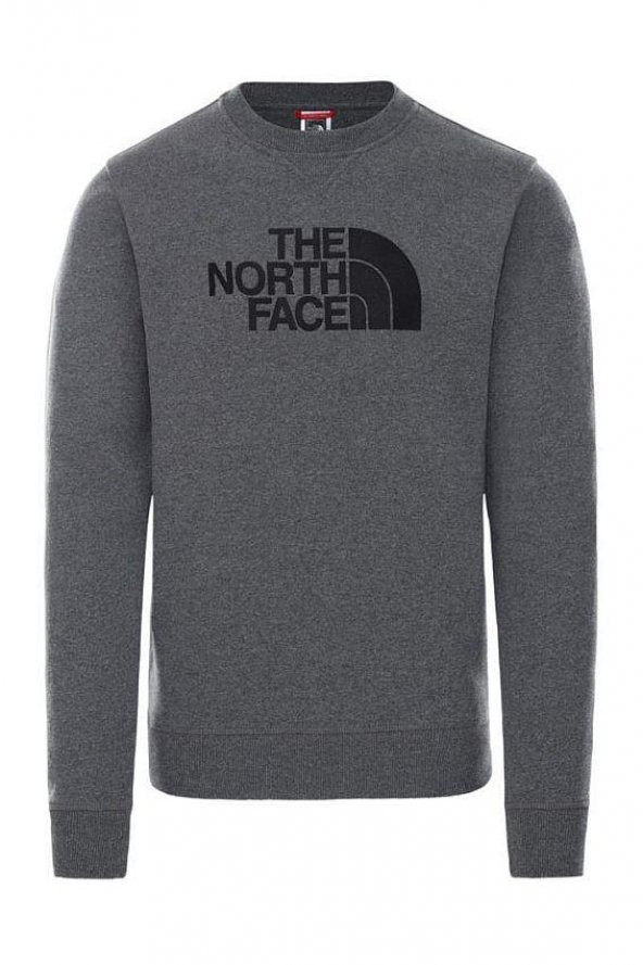 The North Face Drew Peak Crew Erkek Sweatshirt Gri