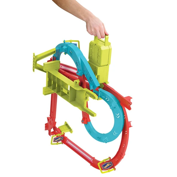 Hot Wheels Neon Yarışlar Çoklu Yarış Heyecanı Pist Seti HPC07 - Resim 4