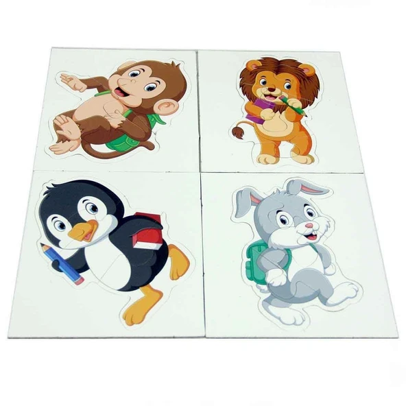 Laço Kids Baby Bebek Puzzle Hayvanlar Seti 4'lü LC7225 - Resim 2