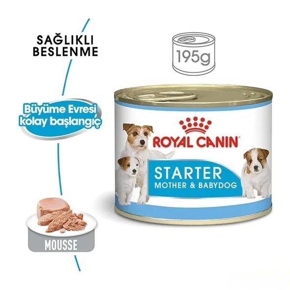Royal Canin Starter Mousse Mother & Baby Dog Konserve Yavru Köpek Maması 195 G - 2