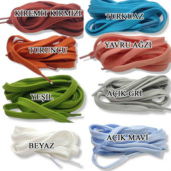 Spor Ayakkabı Bağcığı 120 cm 1 Çift - 3