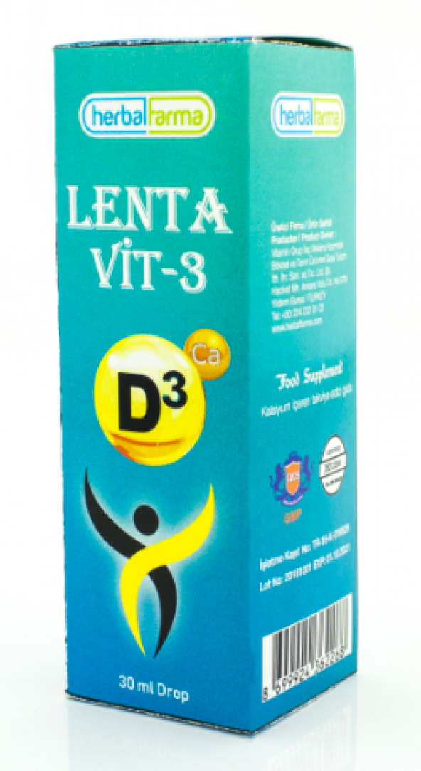 Herbalfarma Vitamin D3 Lentavit Damla 30 Ml