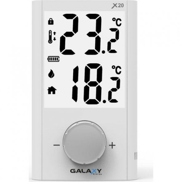 Galaxy Energy X20 Kablosuz Dijital Oda Termostatı