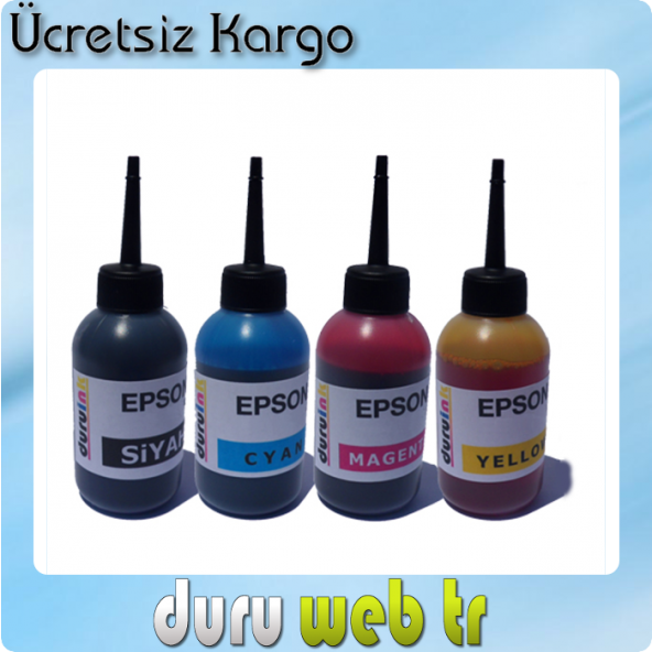 EPSON Stylus S21 4X100ML MUADİL MÜREKKEP SETİ DURUINK 4 RENK DOLUM - Resim 2