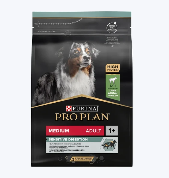 Köpek Maması Orta Irk Yetişkin Köpek Maması Kuzu Etli 3 kg