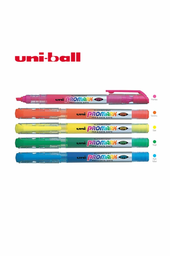 Uni-Ball Fosforlu Kalem Promark Eye Cep Tipi Sarı USP-105