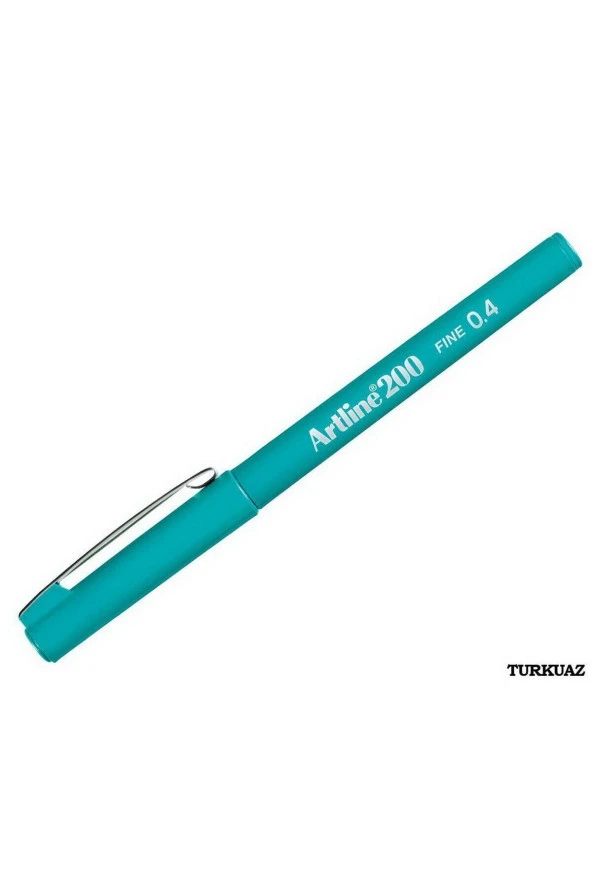 Artline İnce Uçlu (0.4 mm) Yazı Ve Çizim Kalemi Turkuaz