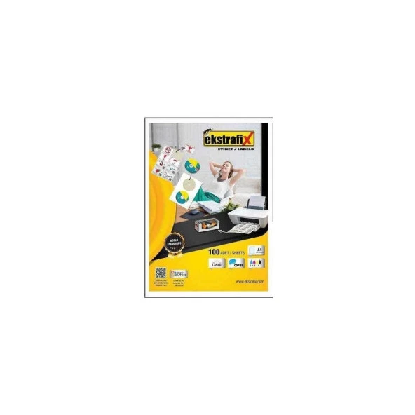 Ekstrafix Lazer Etiket 100 YP 105x56 Laser-Copy-Inkjet FİX-5510