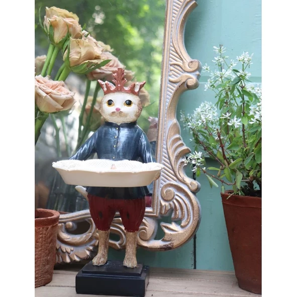 Tepsili Kedi, Sunum Yapan Kedi Biblo, Sunumluk, Şekerlik - 3