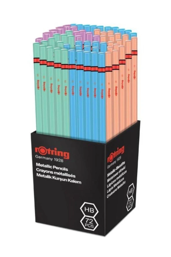 Rotring Kurşun Kalem Metalik 2090067 (1 Kutu 72 Adet)