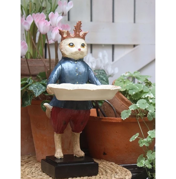 Tepsili Kedi, Sunum Yapan Kedi Biblo, Sunumluk, Şekerlik - 2